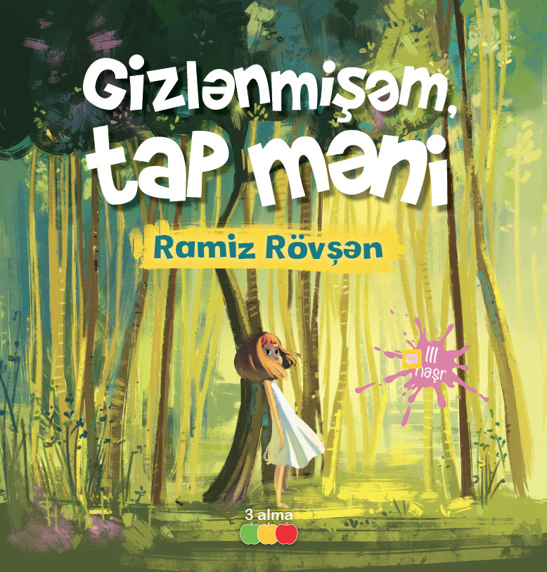 Gizlənmişəm, tap məni kitabı, əsəri, nəşri, çap məhsulu